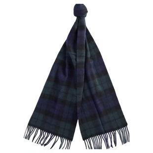 英国barbour苏格兰格子羊毛羊绒英伦围巾秋冬韩版高级感格纹披肩