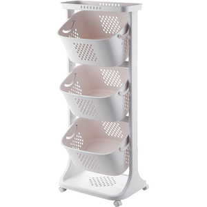 厨房置物架蔬菜收纳架落地多层玩具水果收纳筐家用塑料放菜架子