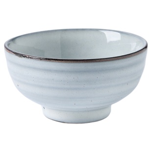 日式复古陶瓷碗家用高级感釉下彩米饭碗小汤碗高颜值餐具个人专用