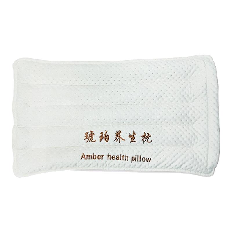 琥珀枕头天然蜜蜡养生枕护颈助眠成人款专用柔软老人家用深度睡眠