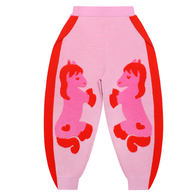 【爱心小马】新中式毛织裤拜年服