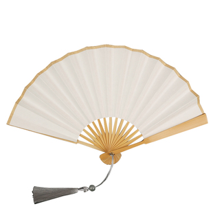 4寸6寸小扇子迷你折扇空白扇子绘画扇文玩玉竹纸扇宣纸白洒金扇面