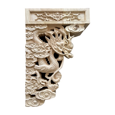 东阳木雕古建梁托雀替柱头角花