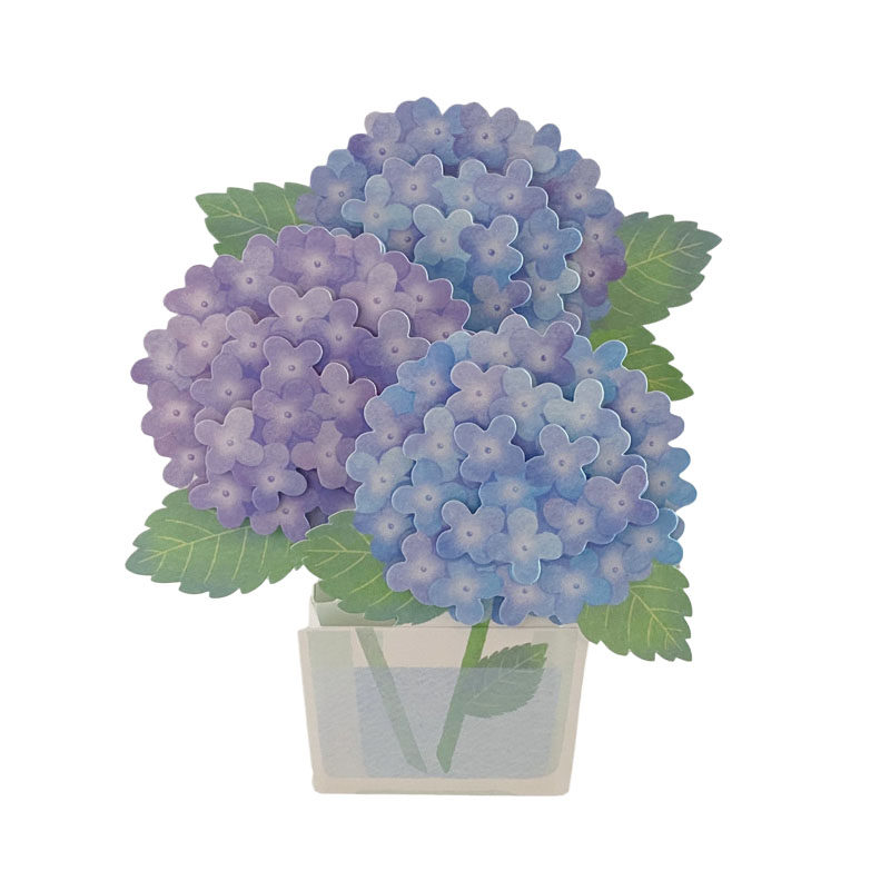 绣球花郁金香芍药3D花朵立体生日贺卡手办拍照背景万用纪念礼物卡