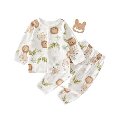 棉恋森婴儿衣服分体套装纯棉夏季