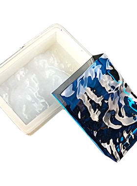 竹染 海之吊坠 水纹模具水晶滴胶硅胶模具树脂模具波浪模具