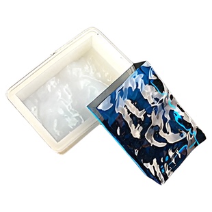 竹染 海之吊坠 水纹模具水晶滴胶硅胶模具树脂模具波浪模具