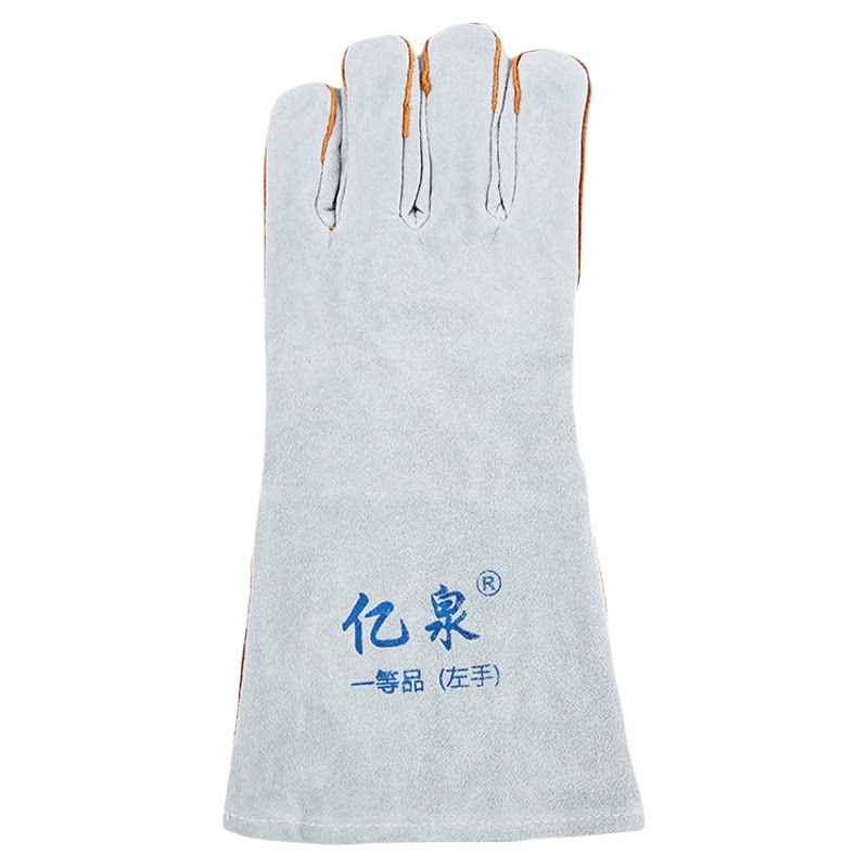 电焊手套牛皮耐高温隔热防烫焊工劳保干活加厚耐磨单只左手右手男