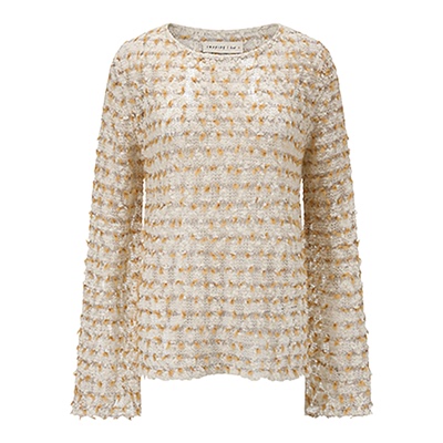 SWAYING/KINT 设计师品牌 25秋冬新品 丝羊毛网格镂空罩衫 SOLSOL