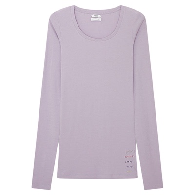 IMMI26SS超薄圆领修身长袖T恤