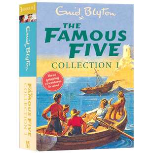 五个小伙伴历险记三合一故事集1-3 英文原版 The Famous Five Collection 英文版进口儿童英语章节小说 Enid Blyton 伊妮德布莱顿