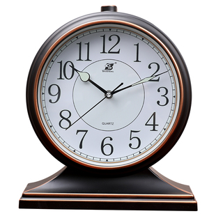 夜光家用2025新款座钟老人客厅时钟摆钟钟表床头专用摆放台钟台式