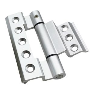 铝合金平开窗户合页断桥铝平开门暗合叶两翼荷叶窗欧标槽黑色合页