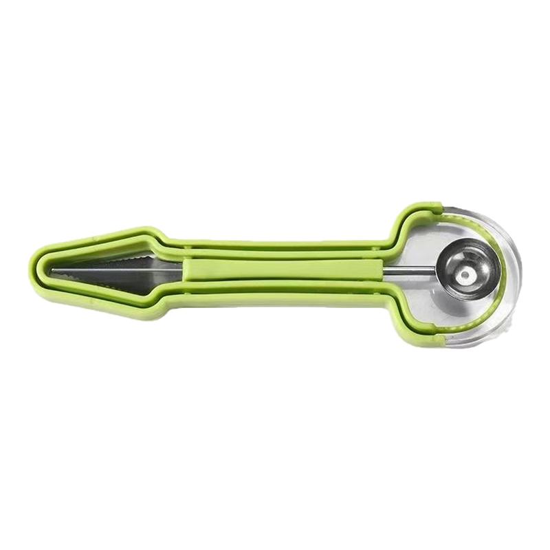 不锈钢三合一水果分割器雕花工具