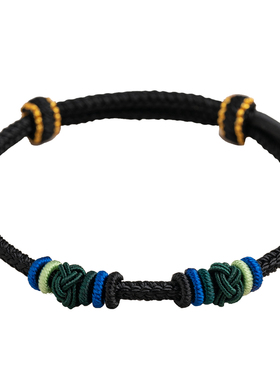 diy手编绳可穿黄金转运珠手绳编织手链红绳手工编绳半成品可穿珠