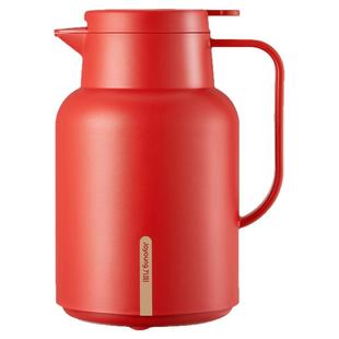 九阳保温壶家用结婚陪嫁一对红色热水壶不锈钢暖壶玻璃内胆旗舰餐