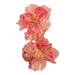 2025新款森系少女花朵侧边夹刘海马尾发夹女干枯玫瑰公主头小抓夹