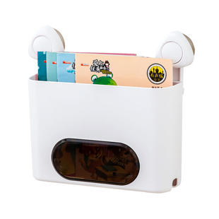 厕所壁挂书架卫生间置物架床头放杂志浴室洗手间免打孔报纸收纳盒