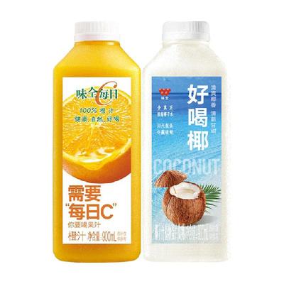 味全低温冷饮果汁饮料900ml×2瓶