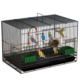 鸟笼子家用大号金属鸟笼虎皮玄凤八哥相思鸟笼小型带厕所繁殖鸟笼