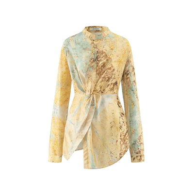 衬衫AUTISEMINARIO印花单排扣