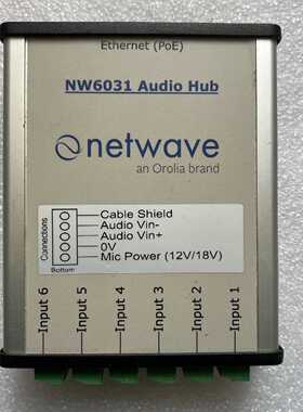netwave NW6031音频Hub，6路音频输入接口，支