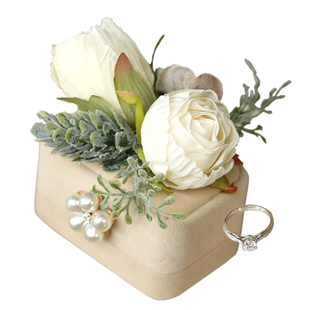 结婚交换创意对戒盒新郎新娘求婚戒指盒森系婚礼饰品盒子婚庆用品