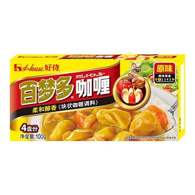 100g*3盒日式咖喱鱼蛋料理包儿童