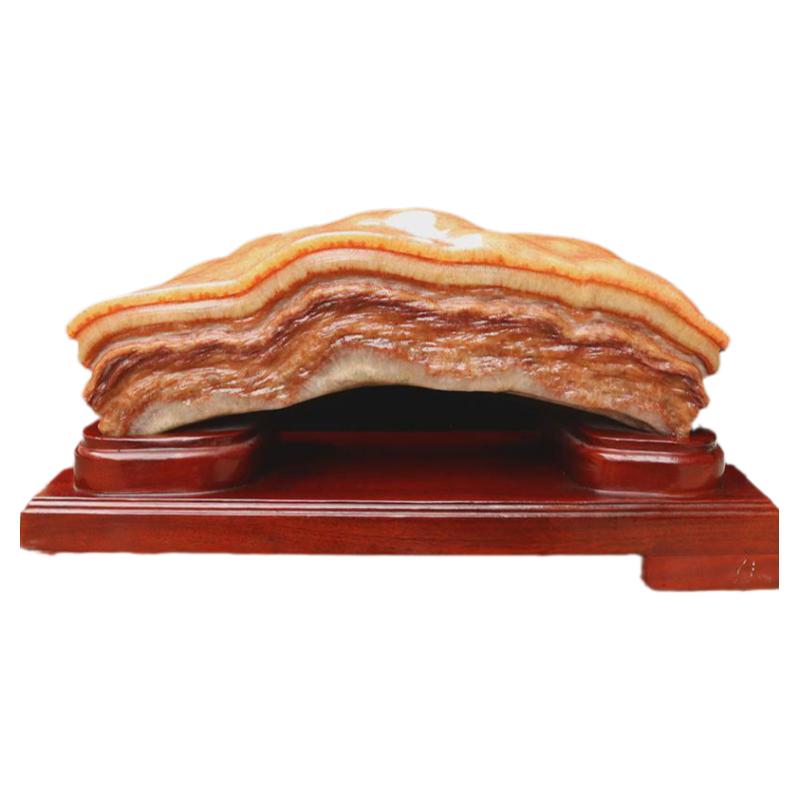 猪肉石天五花肉肉石广西柳州红烧肉腊肉然摆件78*37*23cm65300g