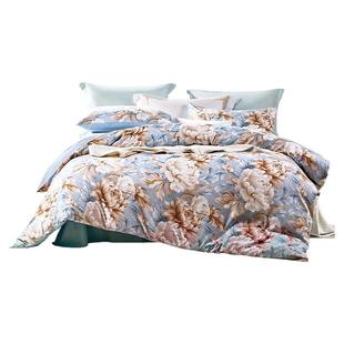 富安娜家纺加厚全涤磨毛四件套床单被套三件套宿舍套件家用床上