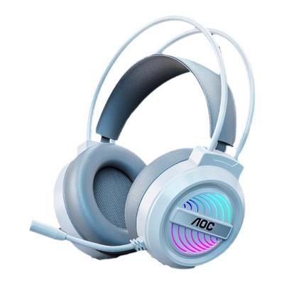 AOC有线头戴式电脑耳机办公游戏