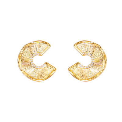 轻奢中古风气质港风几何爆闪耳饰