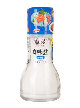 贩道白味盐中西餐拌饭提鲜调味料瓶装烧烤海鲜调味日式调味料110g