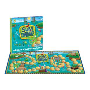 美国Learning Resources加减法数学启蒙早教儿童桌游 Sum Swamp