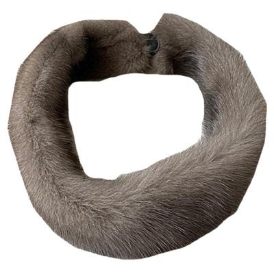 水貂毛冬季双面男女围脖保暖围巾