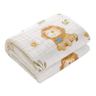 婴儿纱布浴巾新生儿童纯棉盖毯宝宝洗澡专用超软全棉大尺寸裹纱巾