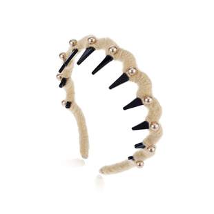 高颅顶珍珠波浪发箍2026新款头饰发夹发卡高级感时尚洋气头箍