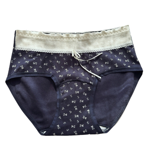 婴儿棉超柔软田园碎花舒适少女内裤女生中腰包臀加长裆纯棉轻薄夏