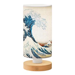 3D-JP大师馆藏葛饰北斋160片立体拼图柱灯夜灯神奈川冲浪里JB1008