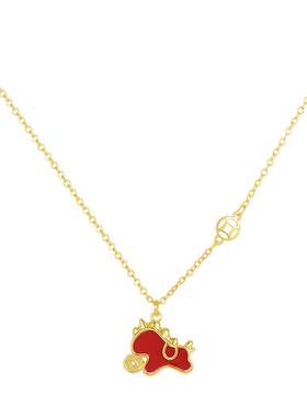 DODOGOGO马上有钱红色毛衣链