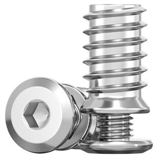 304不锈钢家具螺丝内外牙螺母婴儿童床木板连接件桌椅柜子配件