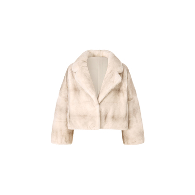 芬兰进口皇冠级天鹅绒水貂短皮草