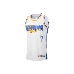 李宁CBA北京首钢曾凡博篮球比赛服男士速干男装凉爽运动服