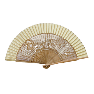 扇子古风折扇2025新款精美高端雕刻镂空随身便携新中式折叠工艺扇