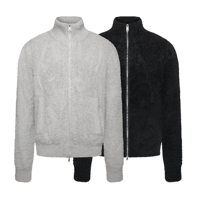 不起球外套SUNINWAVE水貂毛高领