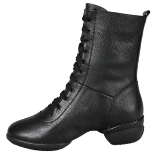 卡路奇水兵舞鞋秋季新款真皮跳舞鞋女广场舞四季软底透气舞蹈靴子