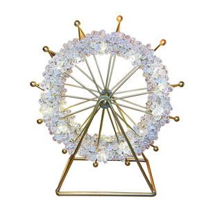 满天星繁星摩天轮&手工diy材料创意桌面小夜灯玻璃珠摆件房间装饰