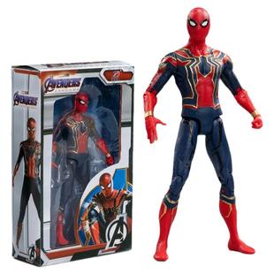 漫威正版周边蜘蛛侠钢铁侠复仇者联盟可动人偶手办模型男孩子礼物