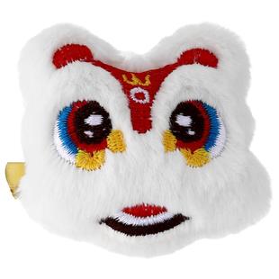 醒狮流苏铃铛发夹过年发饰新年儿童发卡中国风女宝宝古风汉服头饰