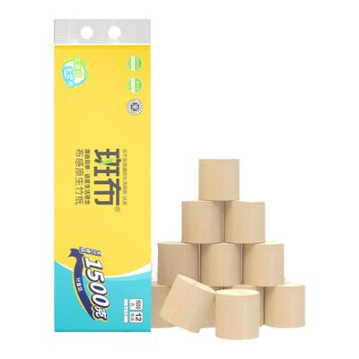 斑布无芯卷纸4层12卷不漂白